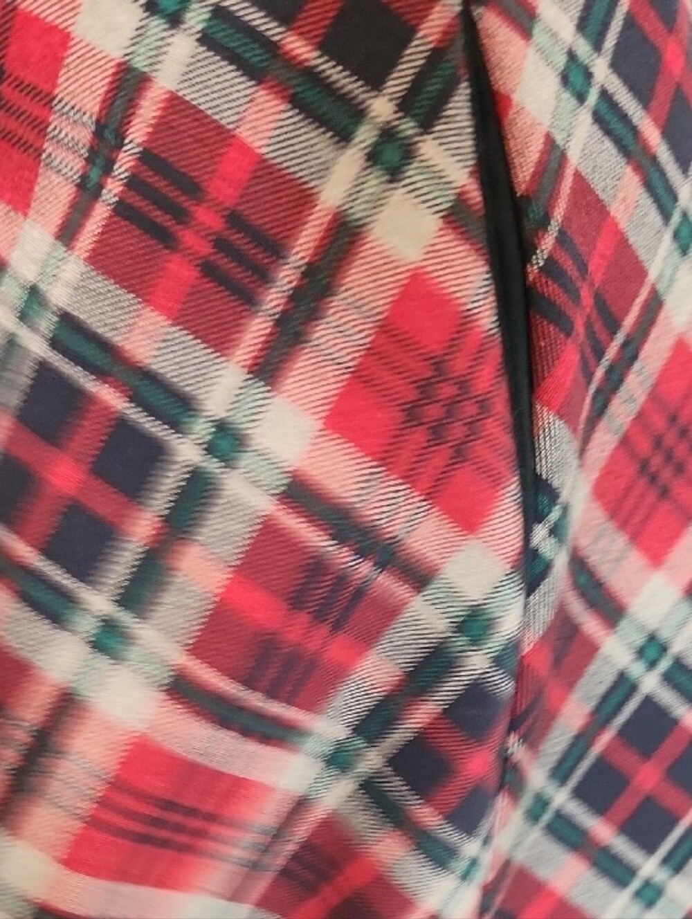👠Unique Vintage Trudy 50'S Red And Black Plaid Swing Dress with Collar SZ M - Picture 6 of 14